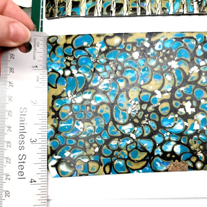 Unbaked Raw Mosaic and Mokume Gane Veneers Set for Jewelry Making
