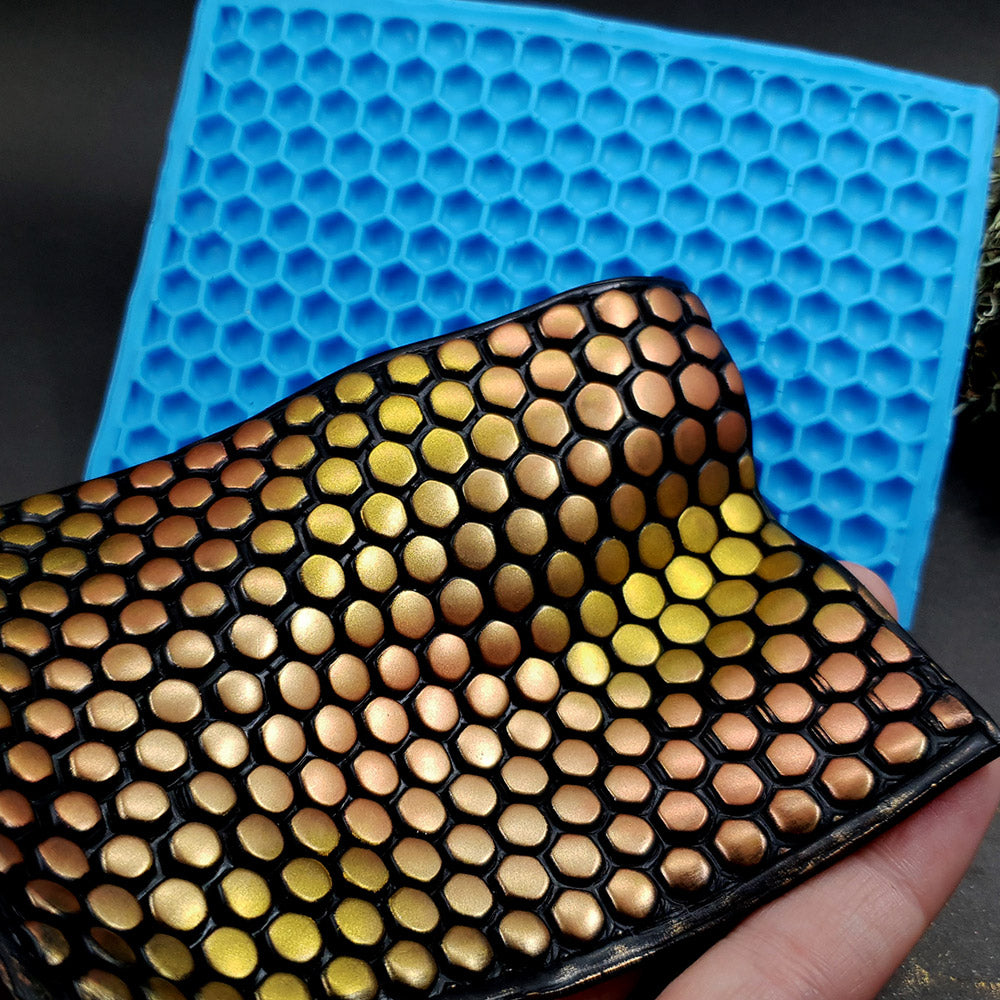 Silicone Texture - Honeycomb (Opposite)