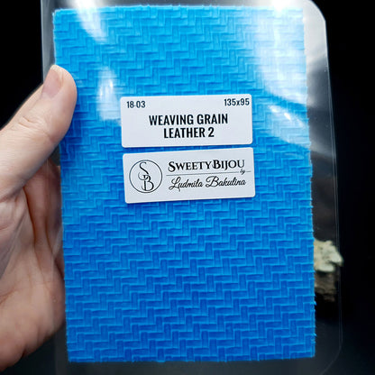 Silicone Texture - Weaving Grain Leather 2