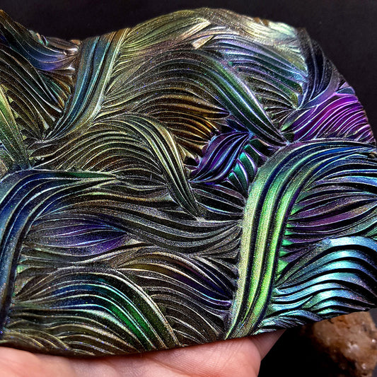 Hand Carved Silicone Texture Shibori Silk #2