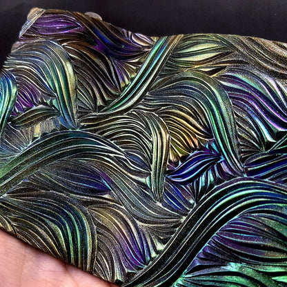 Hand Carved Silicone Texture Shibori Silk #2