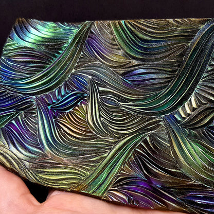 Hand Carved Silicone Texture Shibori Silk #2