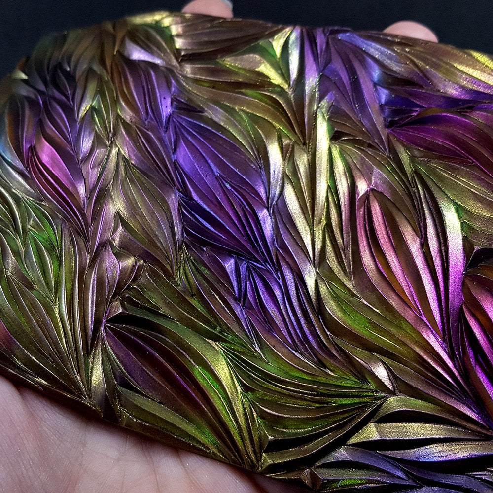 Hand Carved Silicone Texture Shibori Silk 3