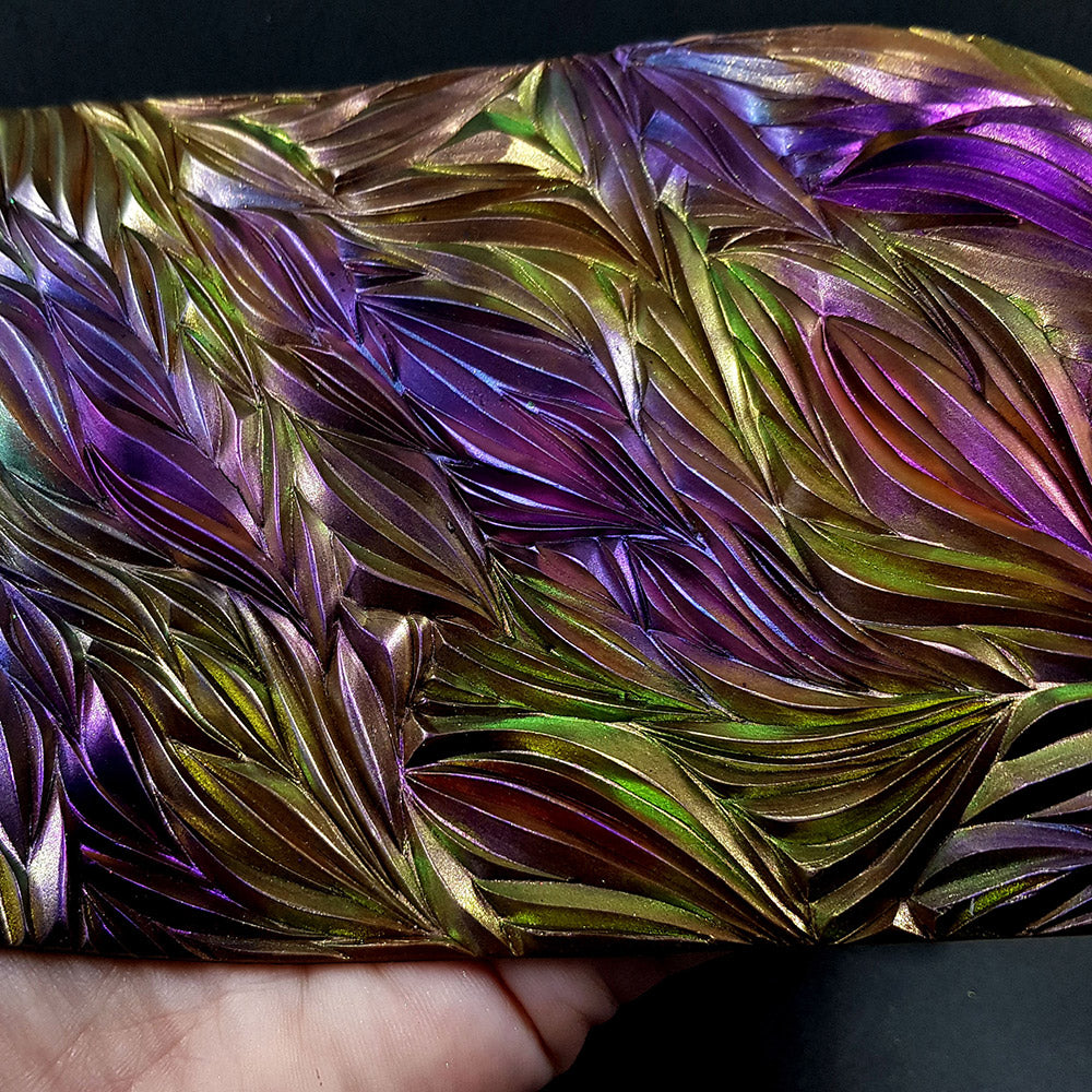 Hand Carved Silicone Texture Shibori Silk 3