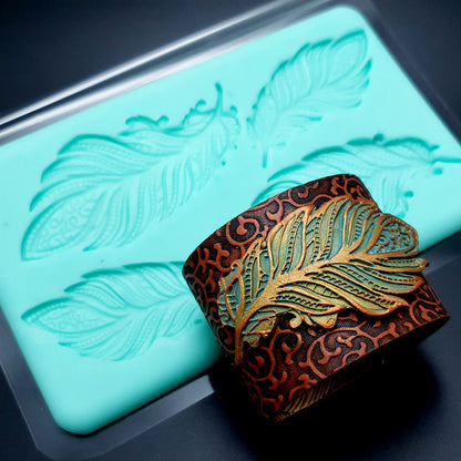 Handmade Silicone Feather Mold #1 - 175x105mm
