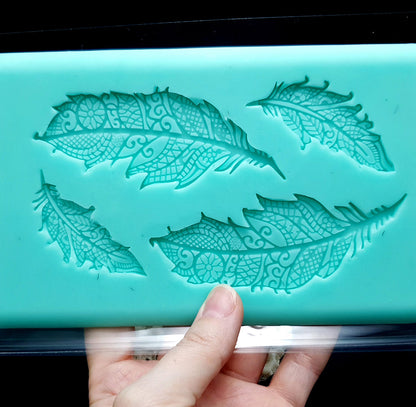 Handmade Silicone Feather Mold #2 - 175x105mm