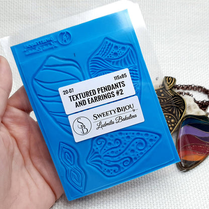 Textured Pendants and Earrings #2