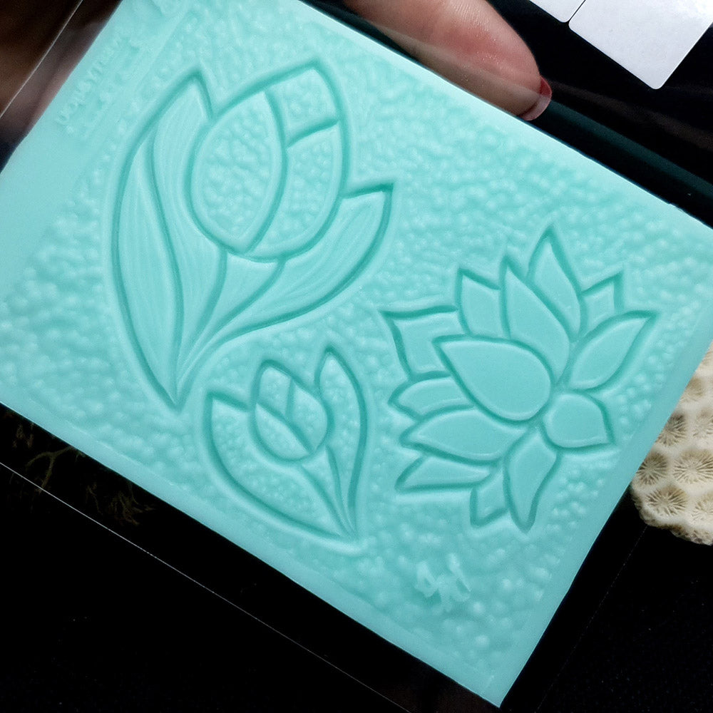 Tulips and Lotus - Cloisonné Enamel