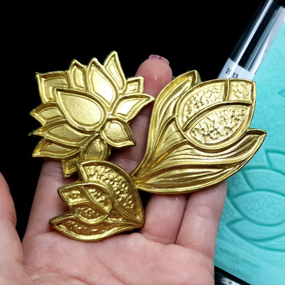 Tulips and Lotus - Cloisonné Enamel