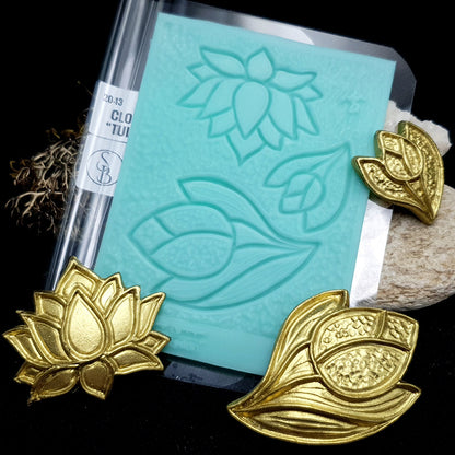 Tulips and Lotus - Cloisonné Enamel