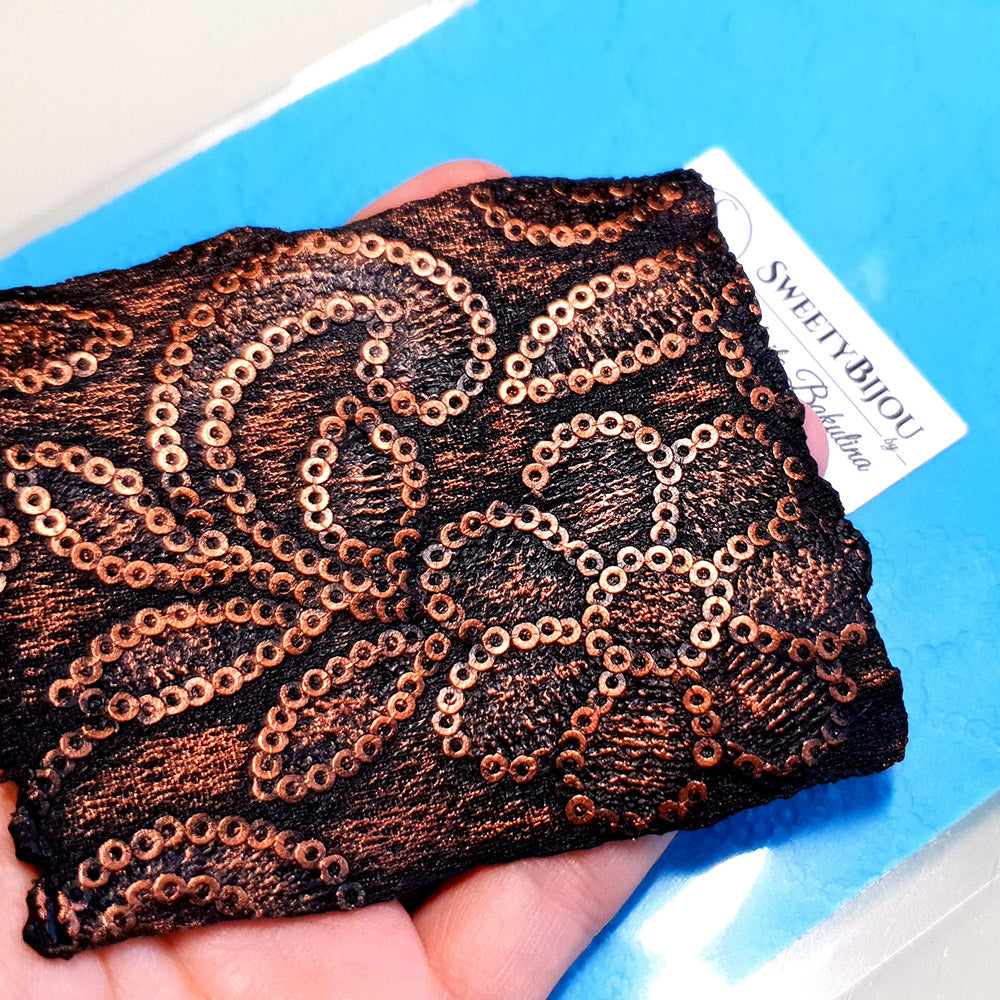 Silicone Texture - Sequins Flowers