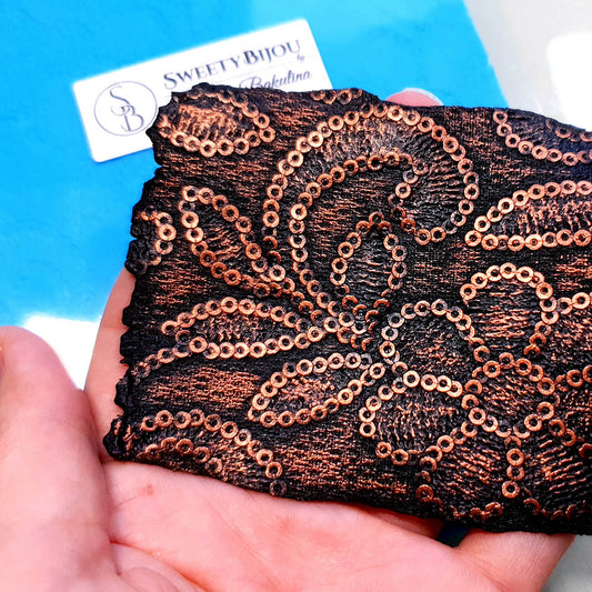 Silicone Texture - Sequins Flowers