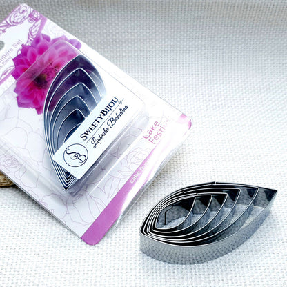 6 Pcs Stainless Steel Dahlia Flower Petals Cutters