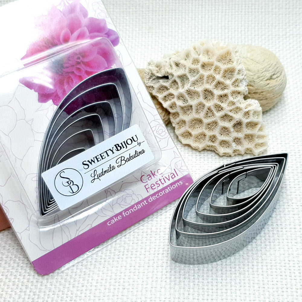 6 Pcs Stainless Steel Dahlia Flower Petals Cutters