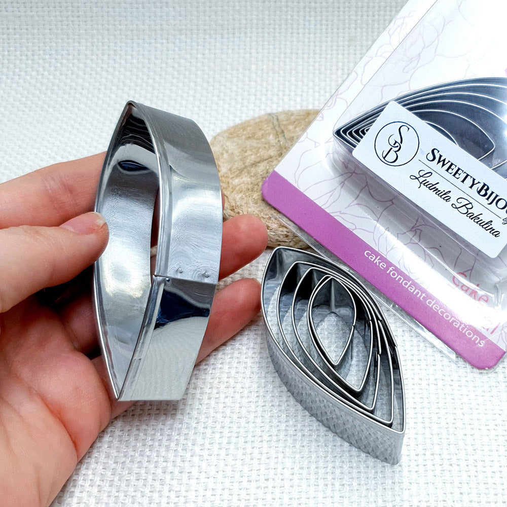 6 Pcs Stainless Steel Dahlia Flower Petals Cutters