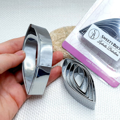 6 Pcs Stainless Steel Dahlia Flower Petals Cutters