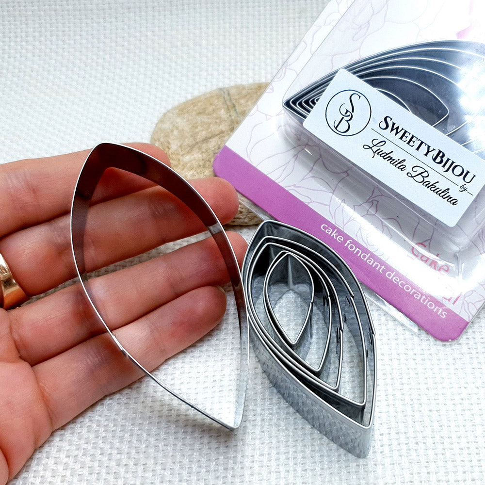 6 Pcs Stainless Steel Dahlia Flower Petals Cutters