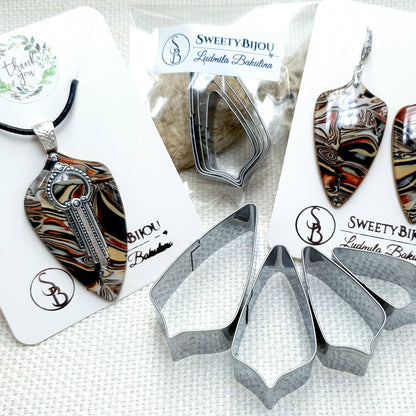 4 Pcs Stainless Steel Jewelry Shapes Cutters