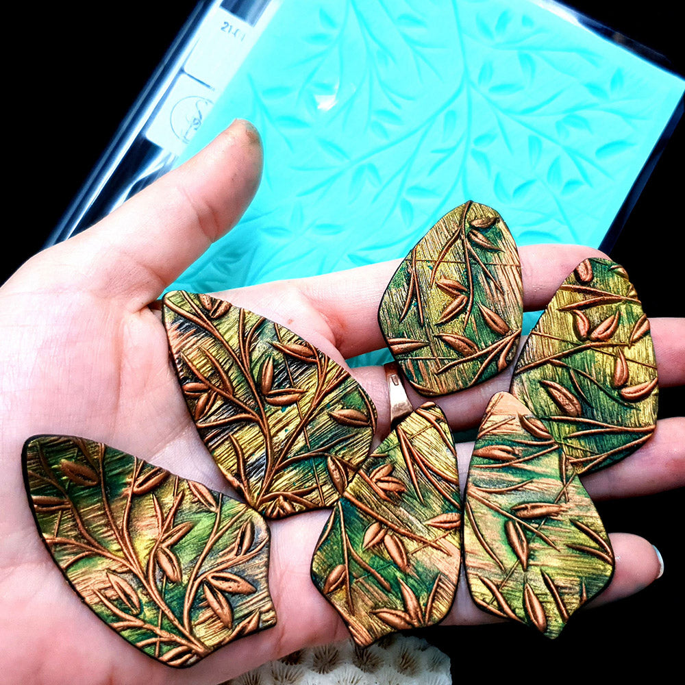 Silicone Texture - Spring Leafs