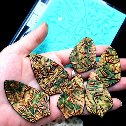 Silicone Texture - Spring Leafs