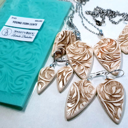 Silicone Texture - Young Fern Leafs