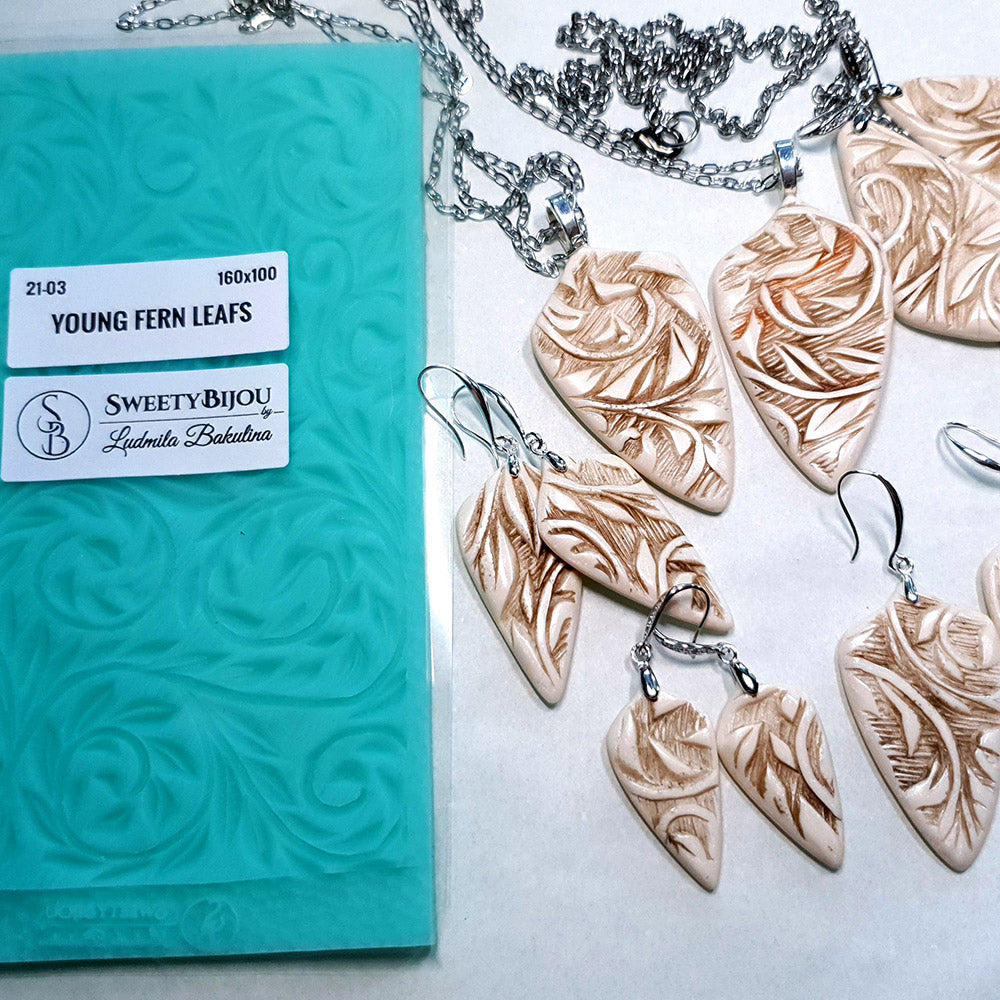 Silicone Texture - Young Fern Leafs