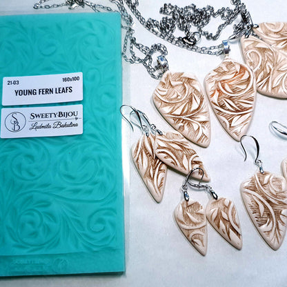 Silicone Texture - Young Fern Leafs