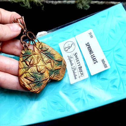 Silicone Texture - Spring Leafs