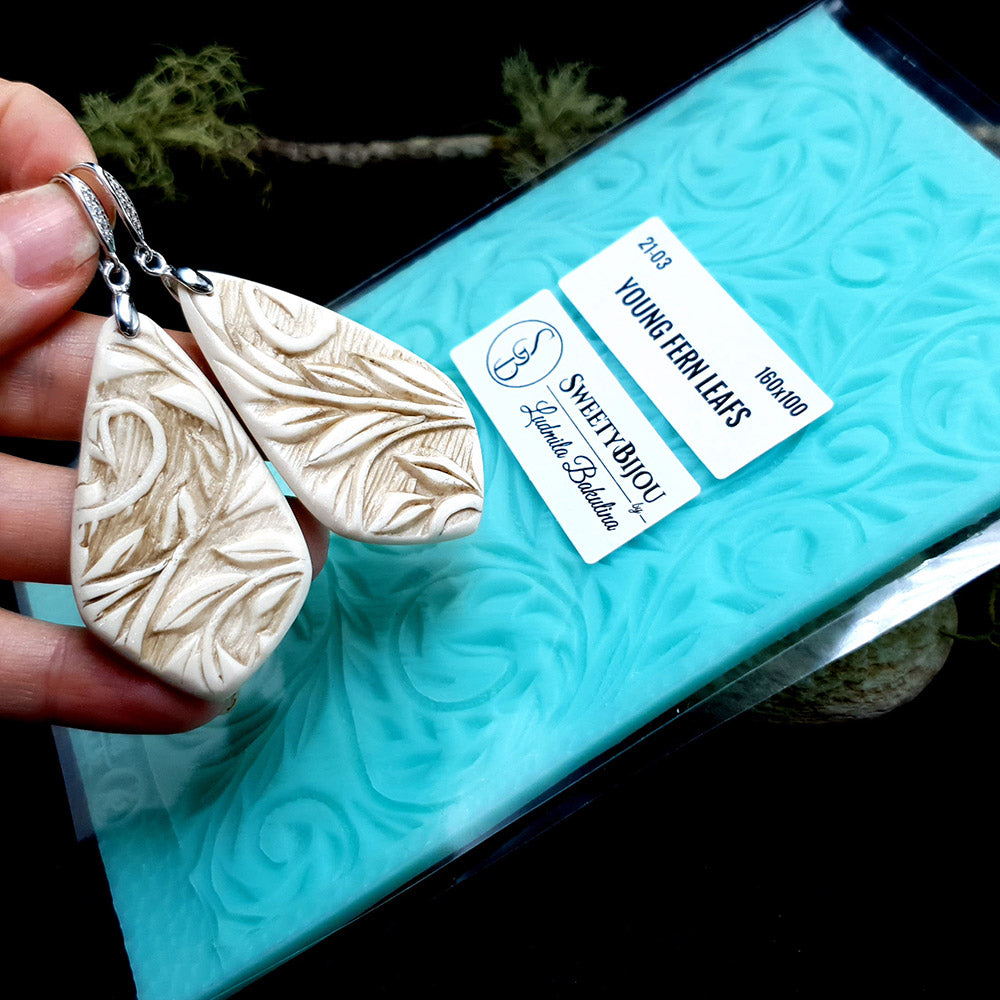 Silicone Texture - Young Fern Leafs