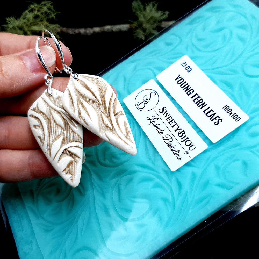 Silicone Texture - Young Fern Leafs