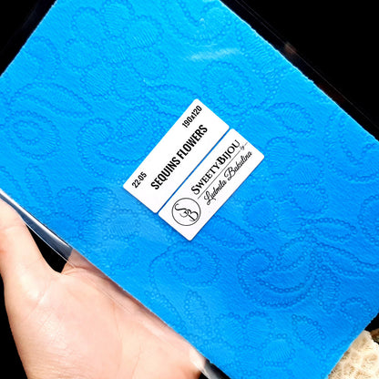 Silicone Texture - Sequins Flowers