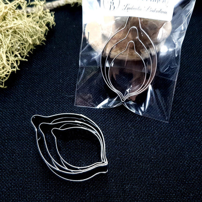 Set Of 3 Pcs Stainless Steel Jewelry Petal Shapes Cutters