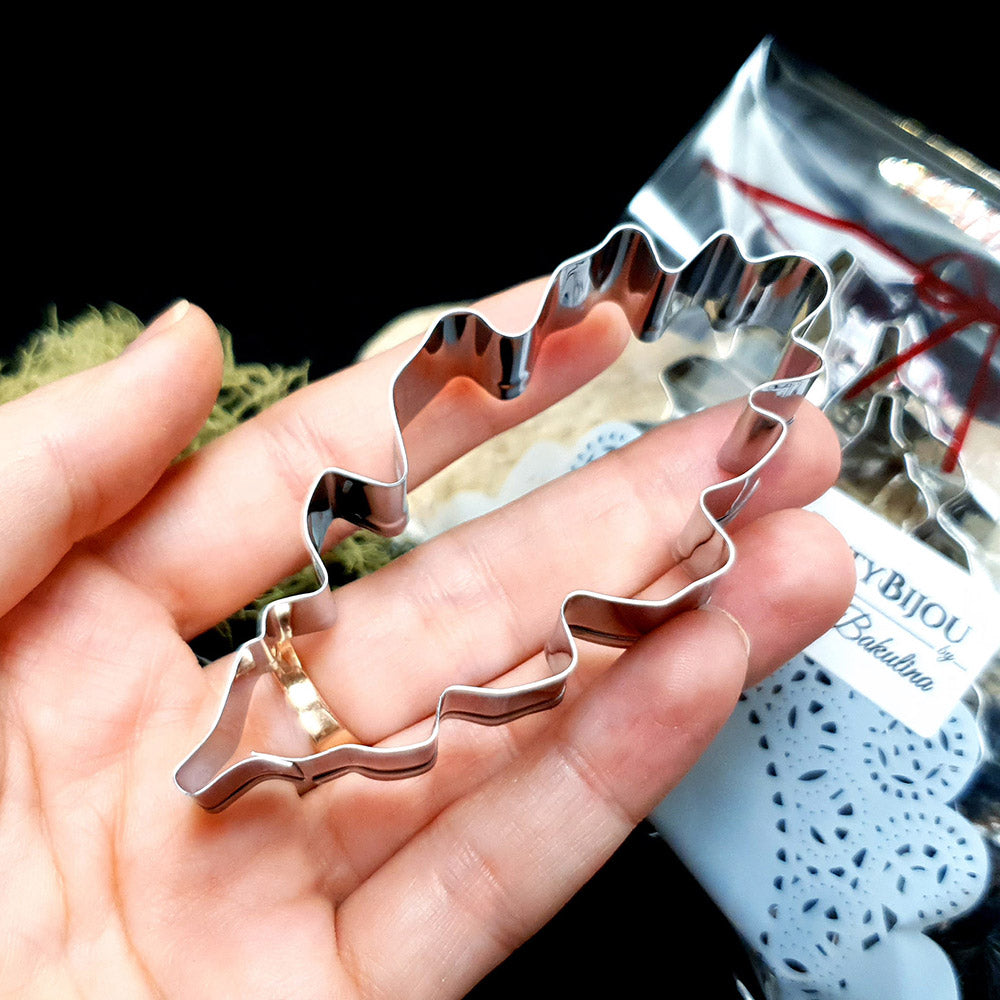 Set Of 3 Pcs Stainless Steel Jewelry Leafs Shapes Cutters