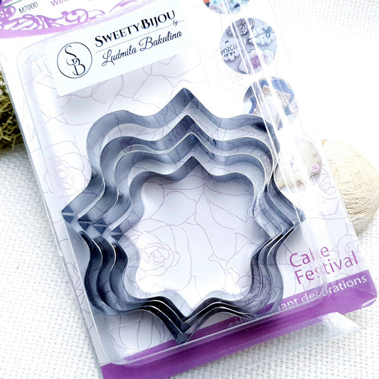 4pcs Stainless Steel Square Shaped Cookie Cutters