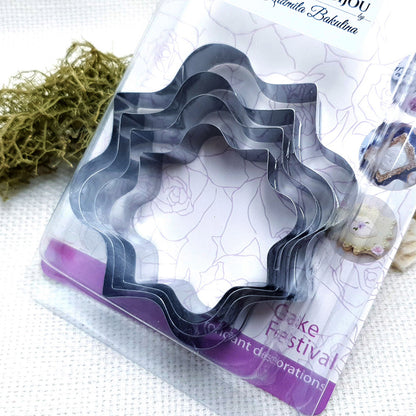 4pcs Stainless Steel Square Shaped Cookie Cutters