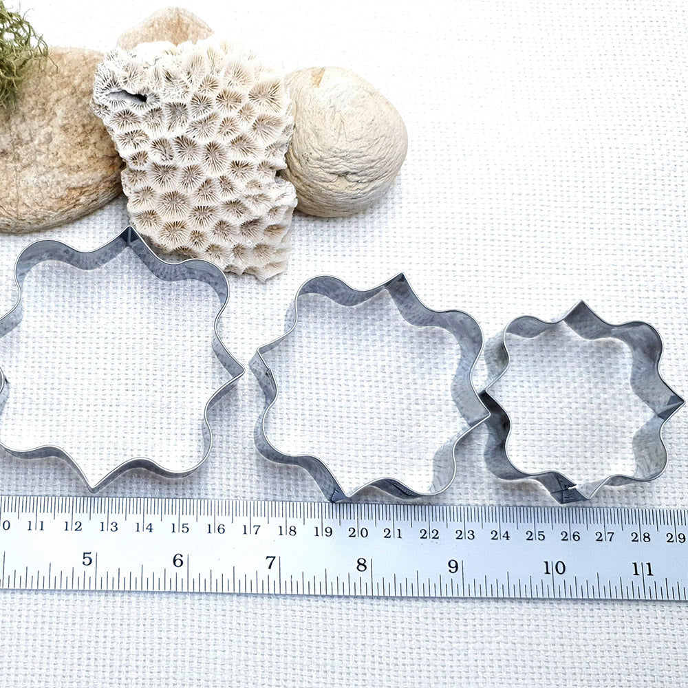 4pcs Stainless Steel Square Shaped Cookie Cutters