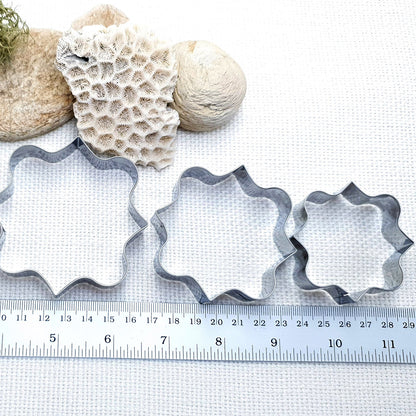 4pcs Stainless Steel Square Shaped Cookie Cutters