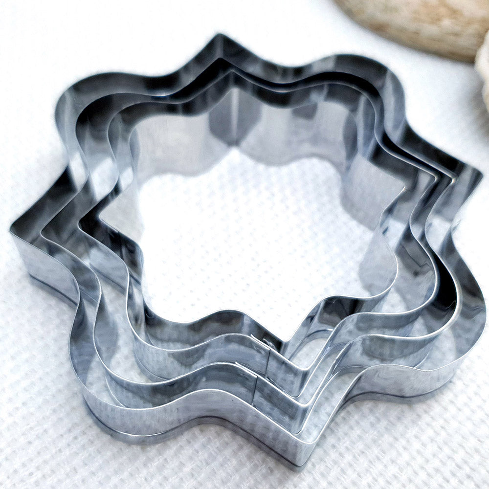 4pcs Stainless Steel Square Shaped Cookie Cutters