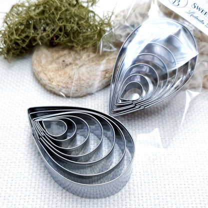 Set Of 7 Cutters For Polymer Clay “Tear Drop"