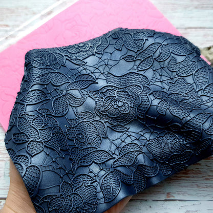 Silicone Texture - “Large Flowers Net Lace”