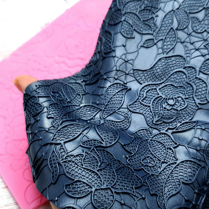 Silicone Texture - “Large Flowers Net Lace”
