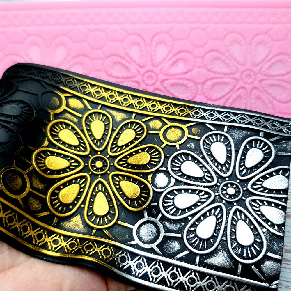 Silicone Texture -"Flowers Net Lace"