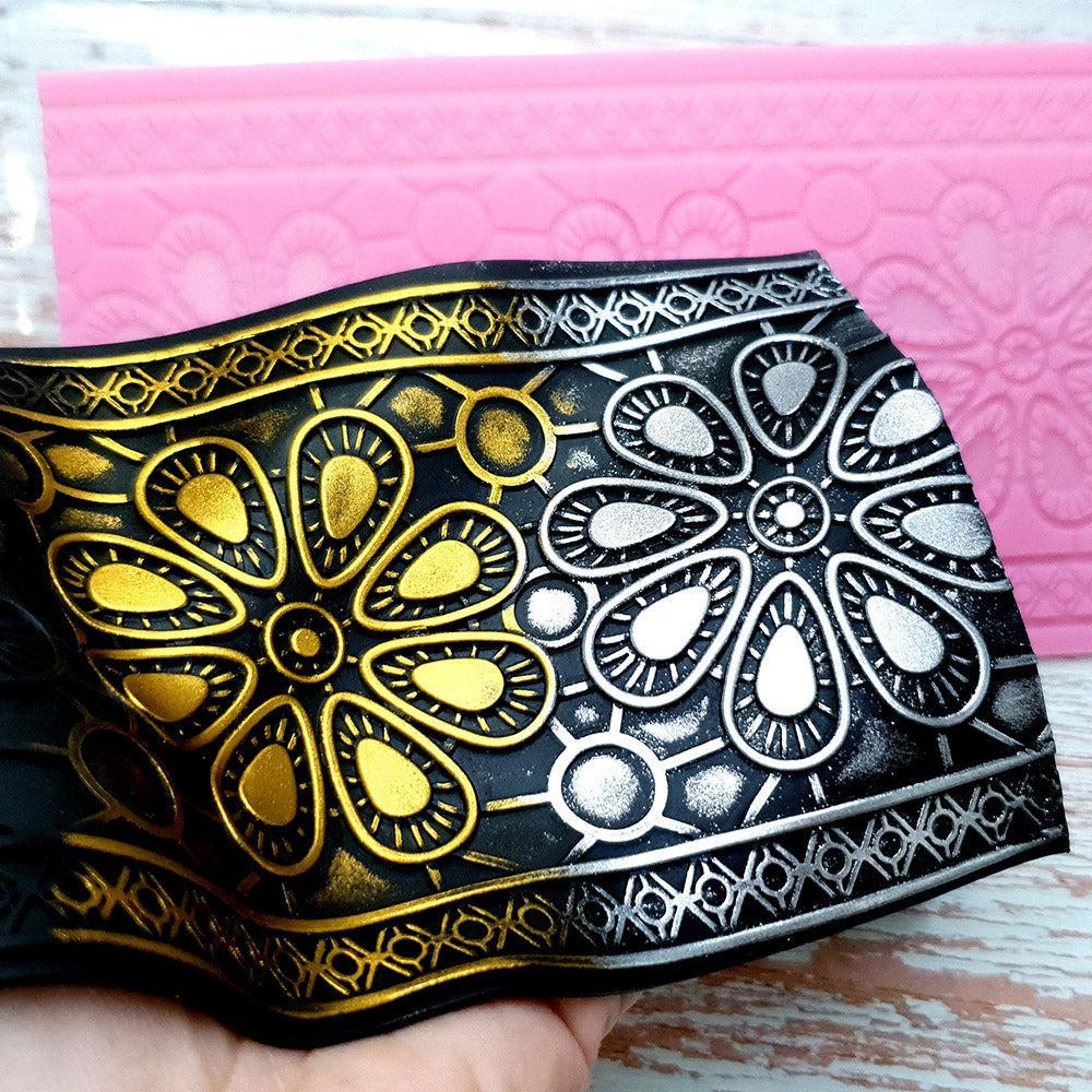 Silicone Texture -"Flowers Net Lace"