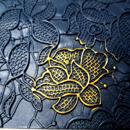Silicone Texture - “Large Flowers Net Lace”