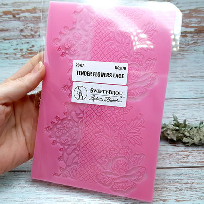 Silicone Texture - “Tender Flowers Lace”