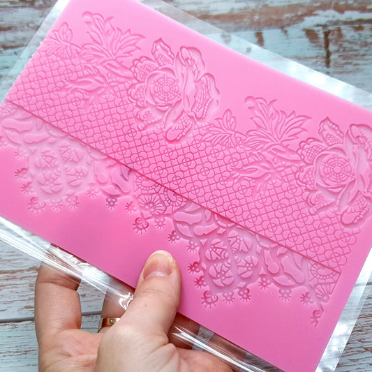 Silicone Texture - “Tender Flowers Lace”