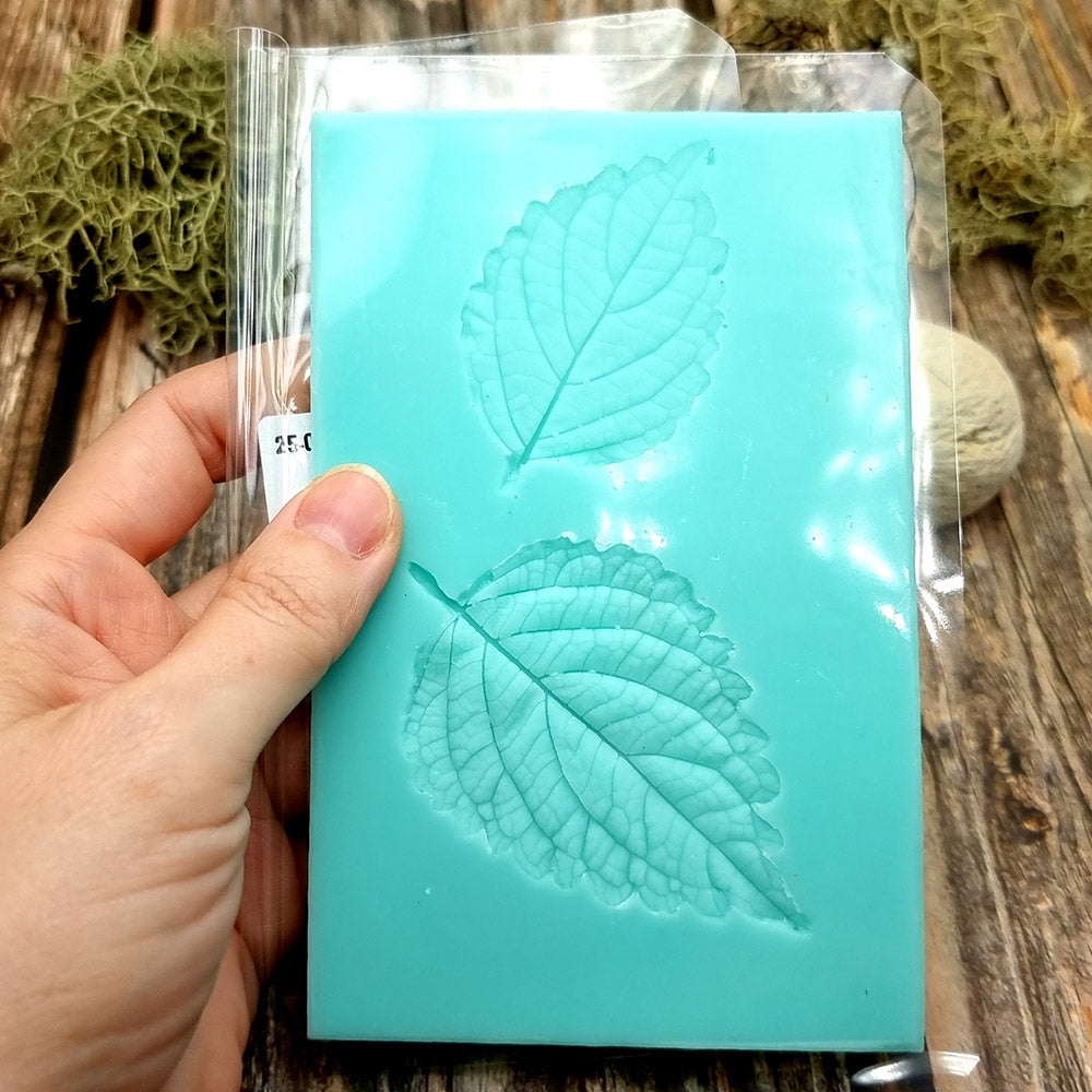 Silicone Texture - A Pair of Perilla Blumei Leaf