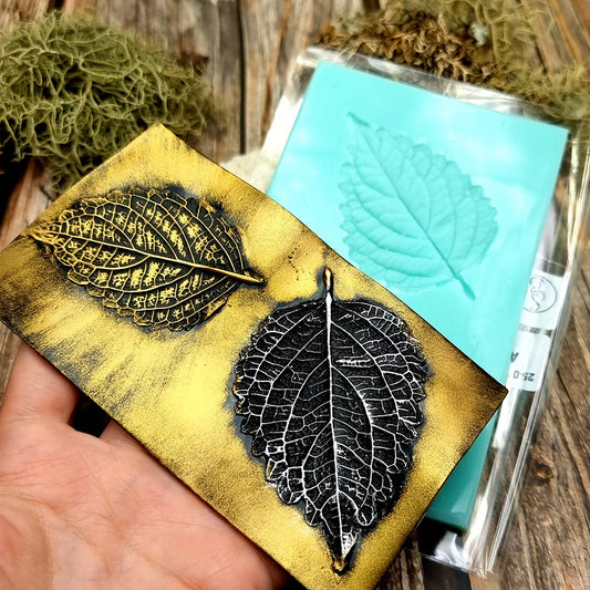 Silicone Texture - A Pair of Perilla Blumei Leaf