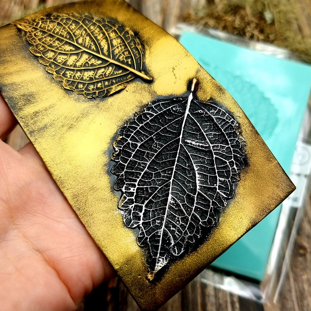 Silicone Texture - A Pair of Perilla Blumei Leaf