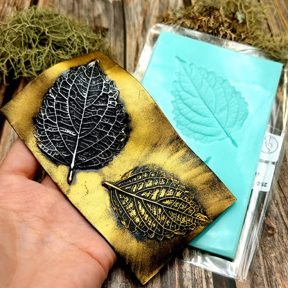 Silicone Texture - A Pair of Perilla Blumei Leaf